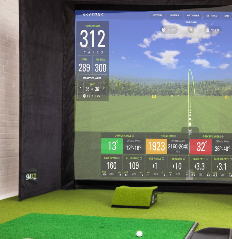 SimBox Golf Simulator Enclosure with Impact Screen