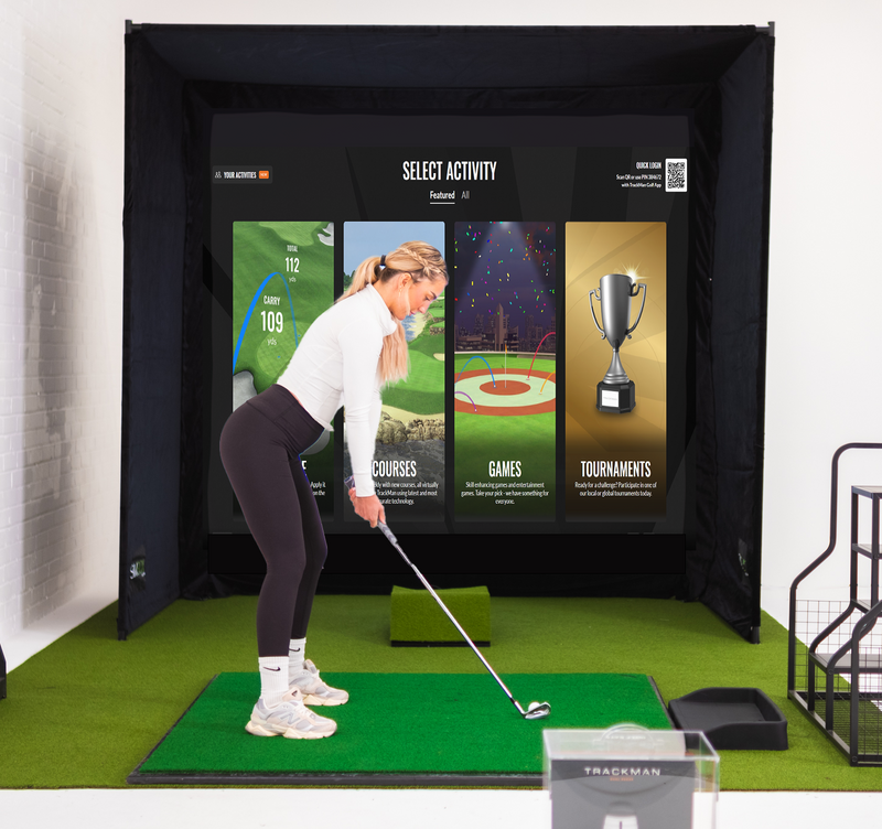 SimBox Golf Simulator Enclosure with Impact Screen